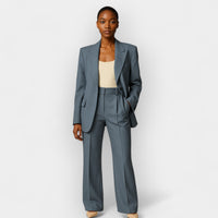 Heidi-Mode | Elegantes Damen Hosenanzug Set – Blau