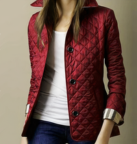 Evelyn - Seiden-Baumwoll-Jacke für Fraue – Bordeaux