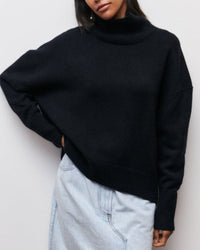Dorothy | Rollkragenpullover – Schwarz