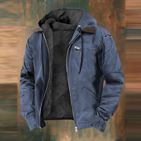 Warme Winter Bomberjacke für Herren – Blau