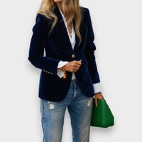 Leandra – Blazer mit tailliertem Schnitt – Blau