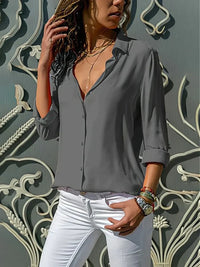 Elara | Elegante und stilvolle Bluse – Grau