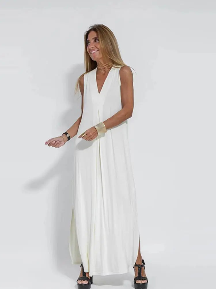 Calla - Locker sitzendes langes Maxikleid