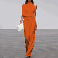 Grace - Sommerlicher Jumpsuit Mühelose Eleganz für warme Tage – Orange