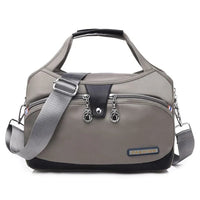 Elegante Damen-Handtasche mit Diebstahlschutz aus stilvollem Polyestergemisch – Beige