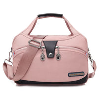 Elegante Damen-Handtasche mit Diebstahlschutz aus stilvollem Polyestergemisch – Rosa