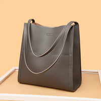 Elegante Damen-Schultertasche, vielseitiges Design, strapazierfähiges Synthetikgewebe – Grau