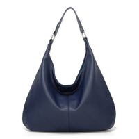 Elegante Damen-Schultertasche aus vielseitigem Synthetikmischgewebe – Blau