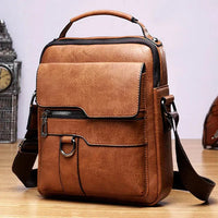 Elegante Damenhandtasche, zeitloses Design, Leder – Hellbraun