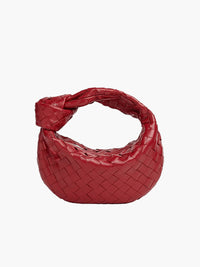 Elegante Damenhandtasche aus praktischem veganem Leder – Rot