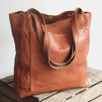 Elegante Damenhandtasche aus stilvollem PU-Material – Braun