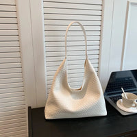 Elegante Damenhandtasche aus stilvollem, strapazierfähigem Leder – Weiß