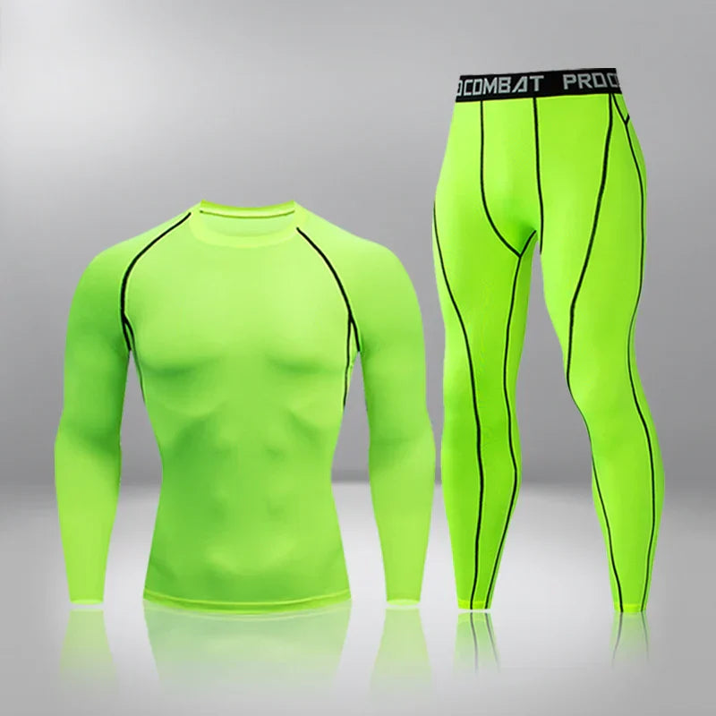 Boger Trainingsset | Sommer Fitness-Kompression Set für Herren