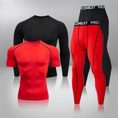 Boger Trainingsset | Sommer Fitness-Kompression Set für Herren