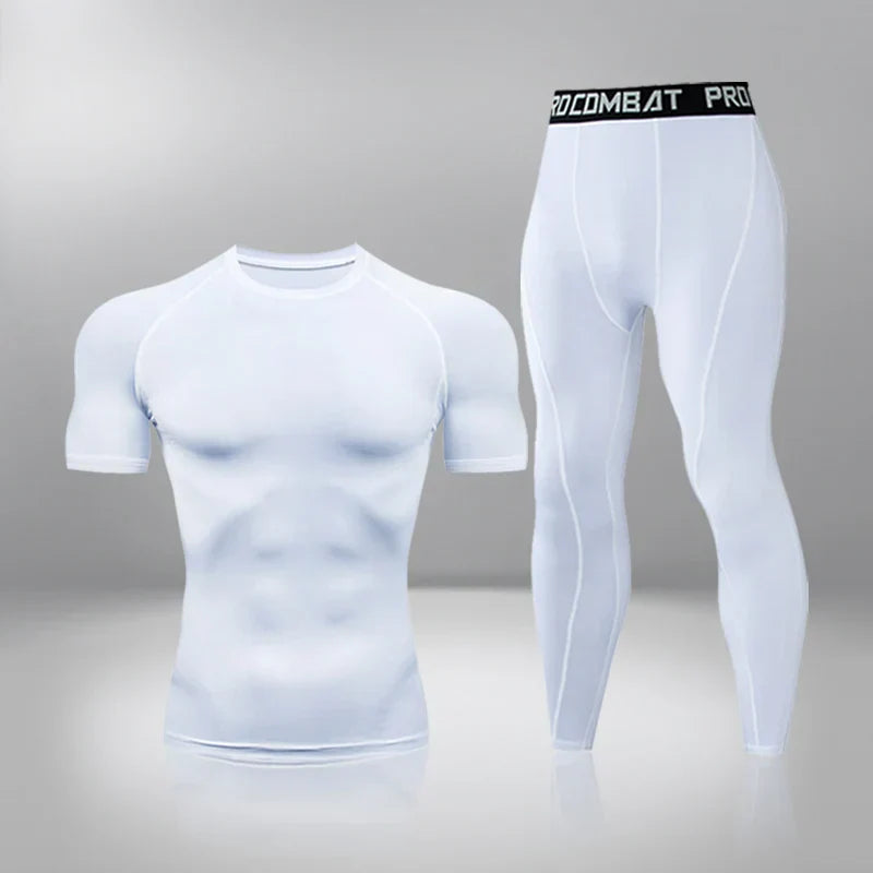 Boger Trainingsset | Sommer Fitness-Kompression Set für Herren