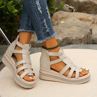 Elegante Sandalen Damen mit Strass – Bequeme Sommerschuhe für Stil und Komfort im Sommer – Beige