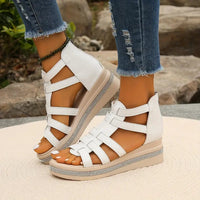 Elegante Sandalen Damen mit Strass – Bequeme Sommerschuhe für Stil und Komfort im Sommer – Weiß