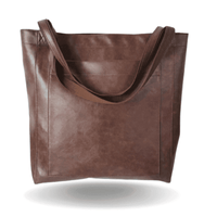 Elegante, strapazierfähige Damentasche aus umweltfreundlichem PU-Leder – Dunkelbraun
