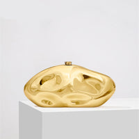 Elegante, strukturierte Damen-Clutch in Goldoptik – Luxus – Gold (Nur noch 4 auf Lager)