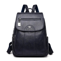 Eleganter Damen-Rucksack aus strapazierfähigem Premium-Material – Blau