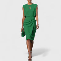 Elegantes Festliches Kleid Damen | Zeitloses Design für Formelle Anlässe | Schmeichelhafte Passform und Raffinierte Details – Grün