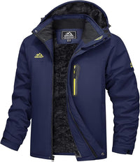 Elide | Wasserdichte Outdoorjacke mit Fleecefutter – Marine