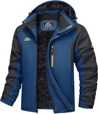 Elide | Wasserdichte Outdoorjacke mit Fleecefutter – Blaugrau