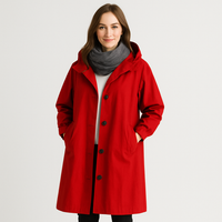 Ella | Zeitloser, wasserdichter Trenchcoat – Rot