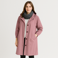 Ella | Zeitloser, wasserdichter Trenchcoat – Rosa