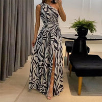 Blossom | Modisches Kleid mit Print für Damen – Schwarz