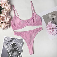 Brooke | 2-teiliges Nahtloses Push-up-BH-Set – Rosa