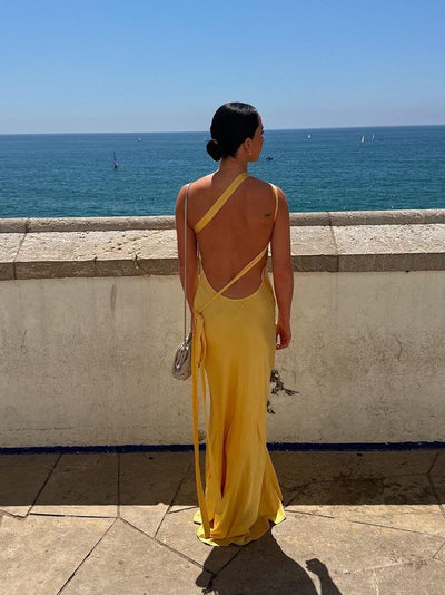 Avery | Elegantes Maxikleid ohne Rücken