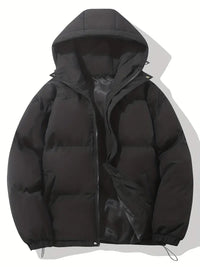 Klassisches Warme (Unisex) Kapuzenjacke – Schwarz