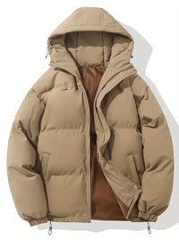 Aevia | Gefütterte Winterjacke mit Kapuze – Khaki