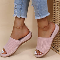 Lina | Stilvolle Sliders Damen Komfort – Hellrosa