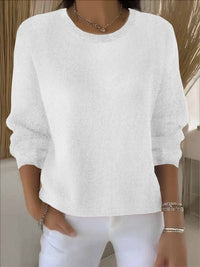 Blythe | Lässiger Strickpullover – Weiß