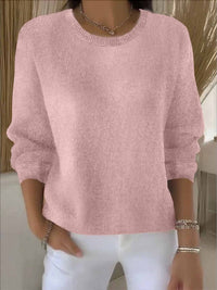 Blythe | Lässiger Strickpullover – Rosa