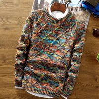Herren Grobstrickpullover | Winter – Mehrfarbig