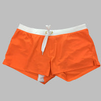 Herren Badehose - Sommerliche Speedo Badehose mit Kordelzug – Orange