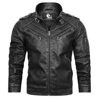 Markus® | Engine Lederjacke – SCHWARZ