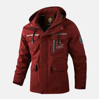 Eric | Wasserdichte Outdoor-Jacke – Rot