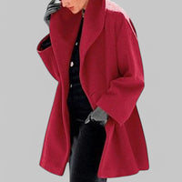 Melanie | Zeitloser Eleganter Wintermantel – Rot
