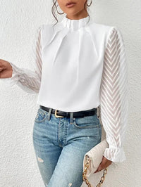 Evelyn | Zeitloses Langarm Top – Weiß