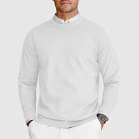 Leo™ - Herren-Sweatshirt mit Rundhalsausschnitt – Weiß