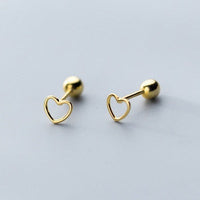 Herzen Nuss Ohrringe – Gold