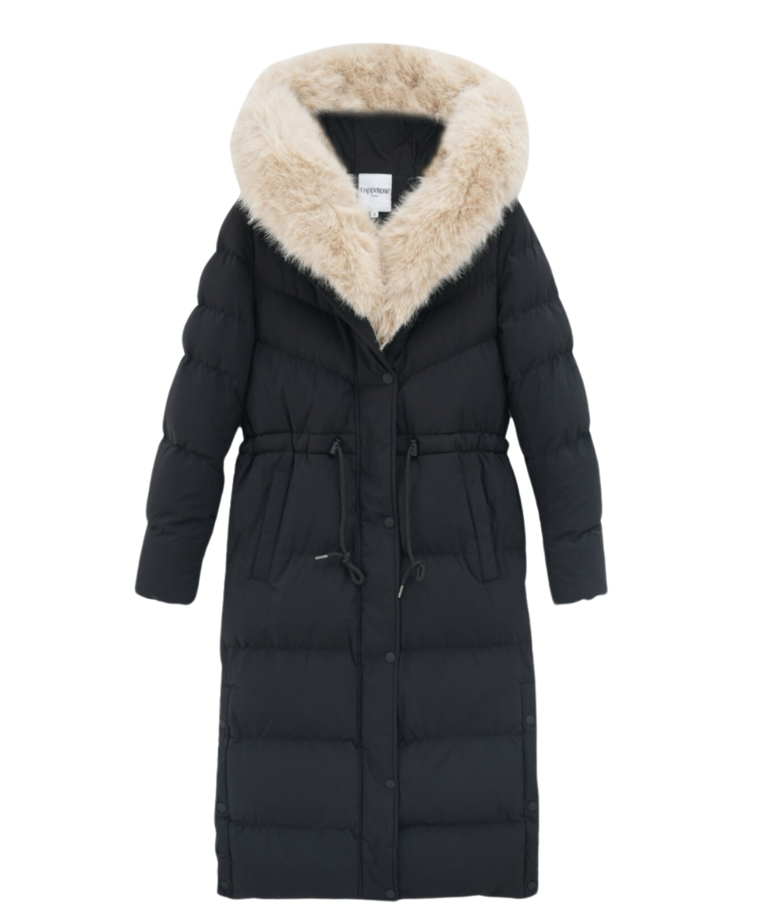 Aniela | Elegante Lange Jacke mit Pelz