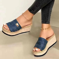 Leila | Natürliche Eleganz Sandalen – Blau
