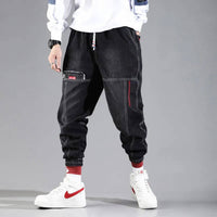 Herren Haremshose - Bequeme Jogginghose mit Kordelzug – Schwarz