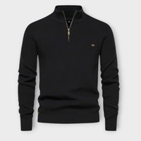 Vittorio - Half-Zip Pullover – Schwarz