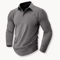 Raves - Strukturiertes Poloshirt – Grau